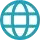 Regional availability globe icon